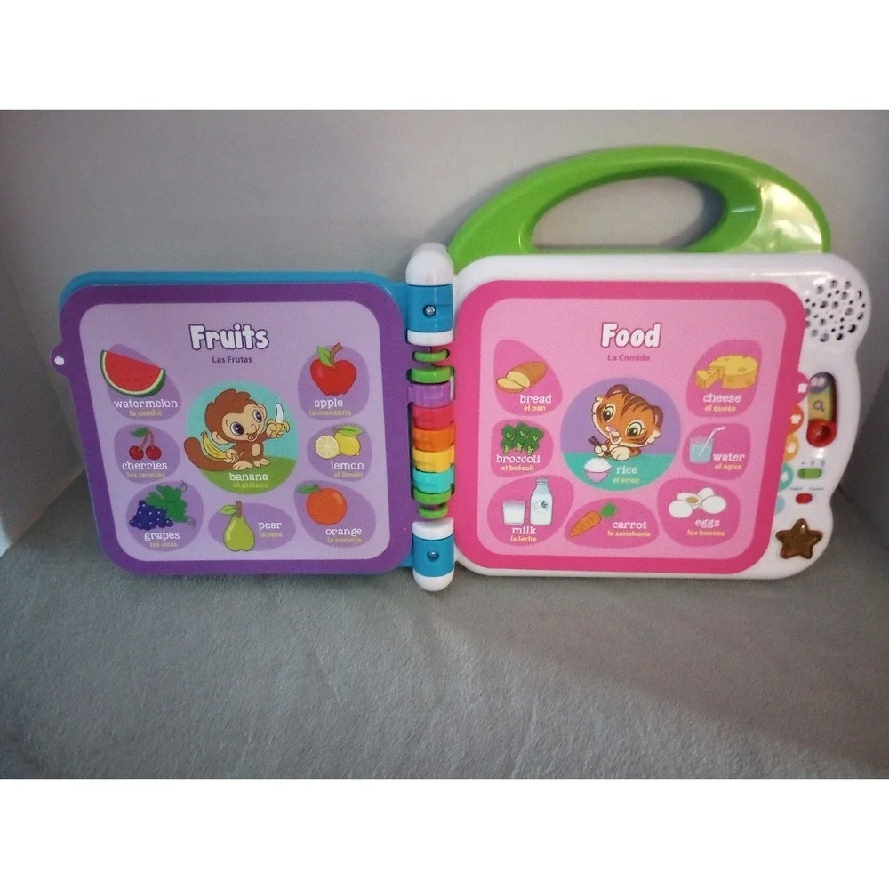 Leap Frog.  Learning Friends-100 Words Book.‎ English and Spanish. Works Great.